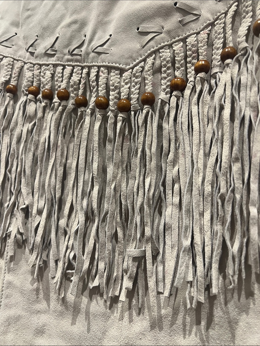 Womens Suède Fringe Jacket Medium - Picture 3 of 11